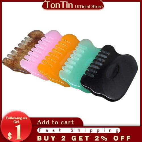 Resin Beeswax Traditional Massage Tools Multicolour Guasha Scraping Comb Anti Hair Lose Massager Health care product