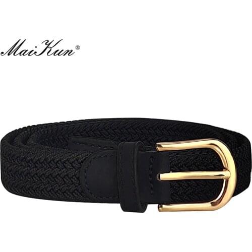 Maikun Womens Braided Suit Belt Fashion Adjustable Big Size Business Belt Ladies Elasticated Waistband