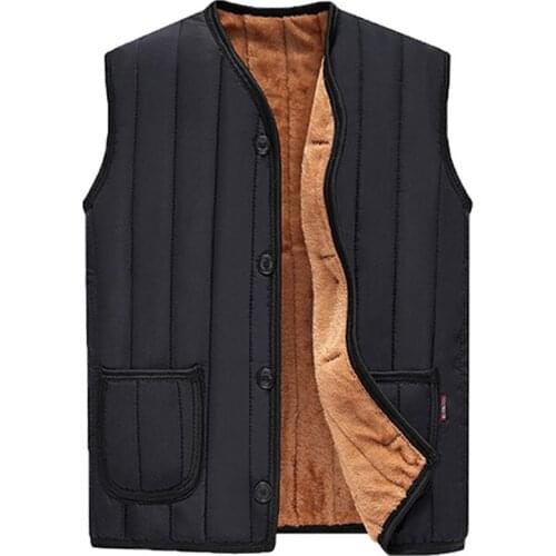Winter Men Vests Fleece Warm Waistcoat Man Outwear Casual Thermal Soft Vests Thick Windreaker Sleeveless Jackets Clothing