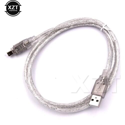 1pc new 100/200/480 Mbps USB 2.0 to IEEE 1394 Firewire 4 Pin 4 feet Extension Cable for Digital Camera or camcorder