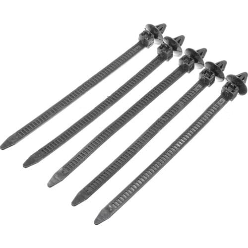 120PCS Mount Clips Wire Ties Releasable Straps 9mm Hole Car Universal