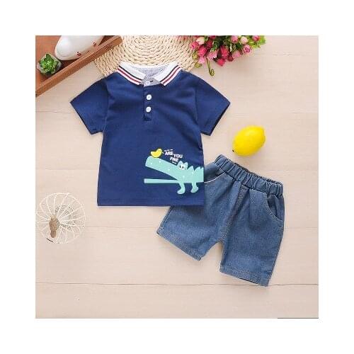 Baby boys clothes sets summer newborn cotton fashion top+shorts 2pcs tracksuits for bebe boys infant clothing jogging outfits