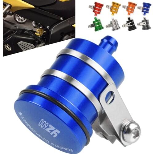 For YAMAHA YZF 600 Thundercat YZ600 YZ 600 Aluminum Rear Brake Pump Fluid Reservoir Tank Cup Oil Container with Mounting Bracket