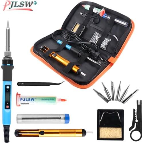60W/80W Electric soldering iron temperature adjustable 220V 110V Welding Solder iron rework station soldering iron accessories