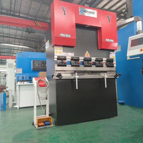 Small size Sheet Metal Hydraulic Double Servo Motors Bending Bender Press Brake WC67K-40T/2500 With TP10S Controller System