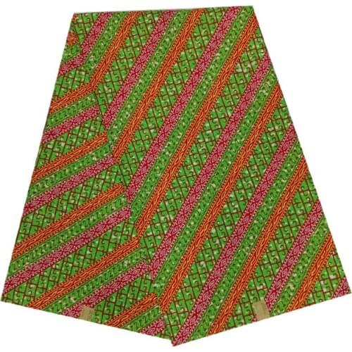 Cotton fabric African wax veritable nigerian Printed in fabric block wax ankara 6yards grid hot sale for african woman V-L 657