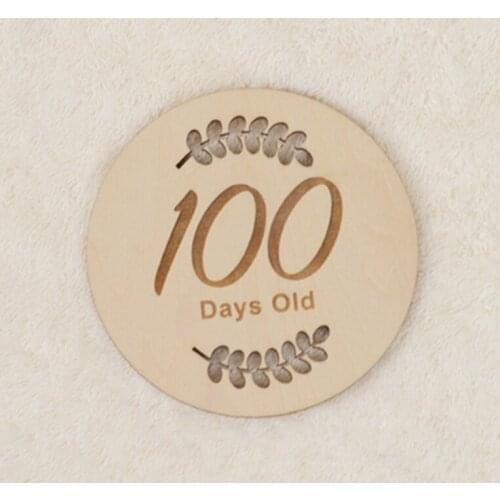 Baby Milestone Cards Wooden Photography Milestones Memorial Monthly Newborn Commemorativenir Newborn Photo Accessories