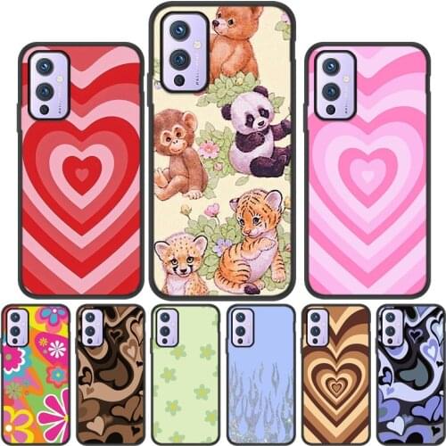 Love Heart Case For Oneplus 9 Pro 8T Case For Oneplus 8 Pro Nord N100 N10 5G Phone Case One plus 7 7T 6T 6 Silicone Cover Coque