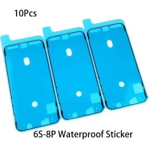 10pcs Waterproof Sticker For iPhone 6S 6SP 7 7P 8 8P Plus LCD Display Frame Bezel Seal Tape Glue Adhesive Repair