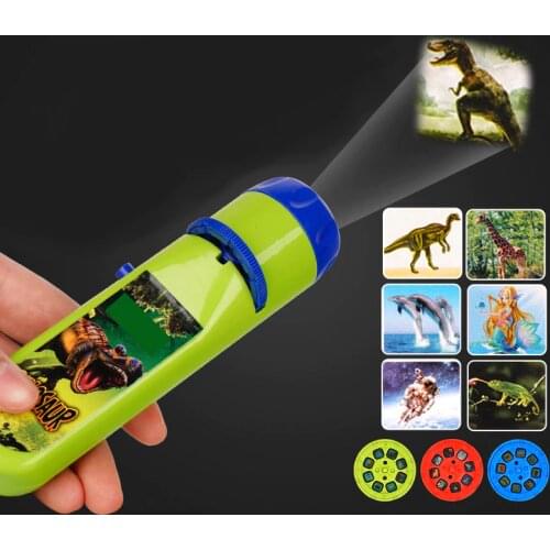 Novelty Toys Parent-child Interaction Puzzle Early Education Luminous Toy Animal Dinosaur Child Slide Projector Lamp Kids Toys