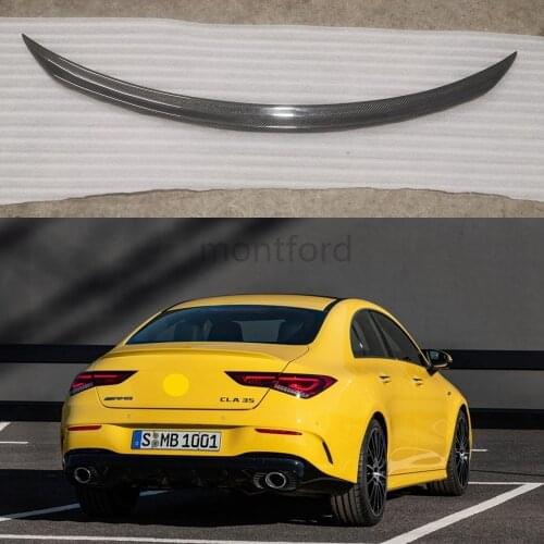 New arrival For Benz CLa Class c118 Spoiler FRP+Carbon Fiber Rear Trunk Spoiler Wing for 2019 2020 w118 for cla200 220d 45