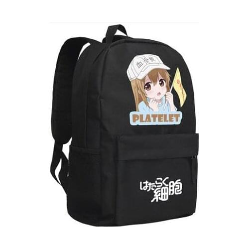 New Cells at Work! Erythrocite Red Blood Cell Backpack High Quality oxford School Bags