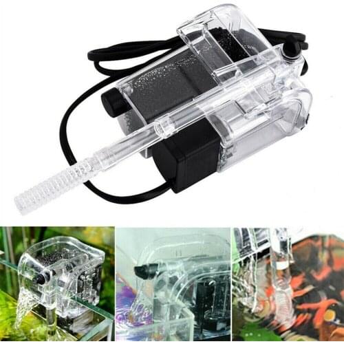 New 3W 220-240V Waterfall Hang On External Oxygen Pump Water Filter For Aquarium Fish Tank Accessories EU Plug internal filter
