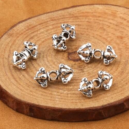 Wholesale S925 Sterling Jewelry Thai Silver Diy108 Buddhist BeadsAccessories Classic And Commonly Used Vajra Pendants