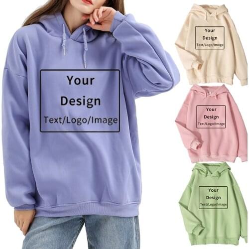 Custom Hoodies Hoodie Letter Graphic Streetwear Autumn Mens Hoodies Own Pattern Customed Sweatshirt Women Hoodie Sportswear