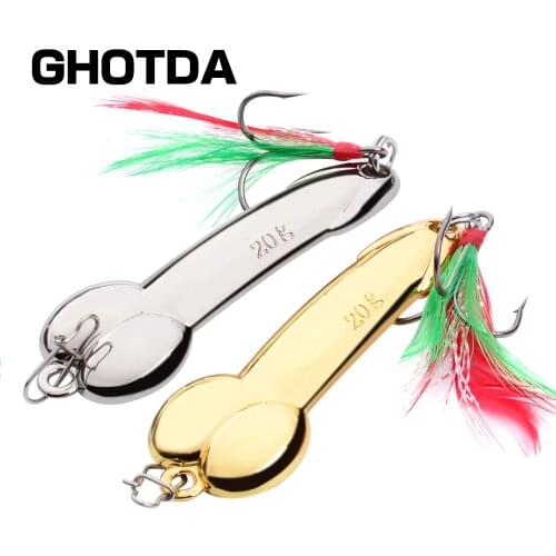 GHOTDA spoon fishing lure 5g 10g 15g 20g 28g 35g 43g 50g silver gold metal bait spinnerbait