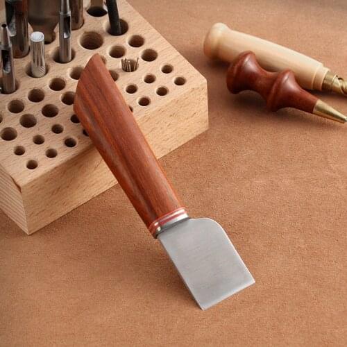 Professional Leather Craft Cutting Knife DIY Craft Knife Sharpening Skiving Tool High Speed Steel Blade Right Handed