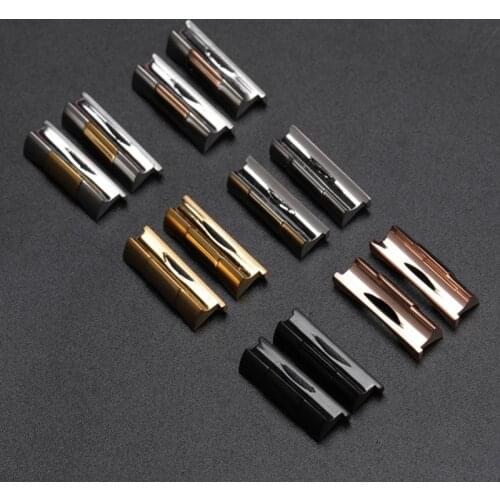 19MM 20MM 21MM Silver Gold Black Rose Gold Solid Curved End Link Endlink Just For Daytona 116610 Watch Band Rubber Leather