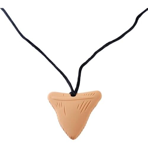 Silicone Baby Pendant Necklace Beads Creative Fish Teeth Chewing Pendant Necklace Baby Teether Children Molar Toys