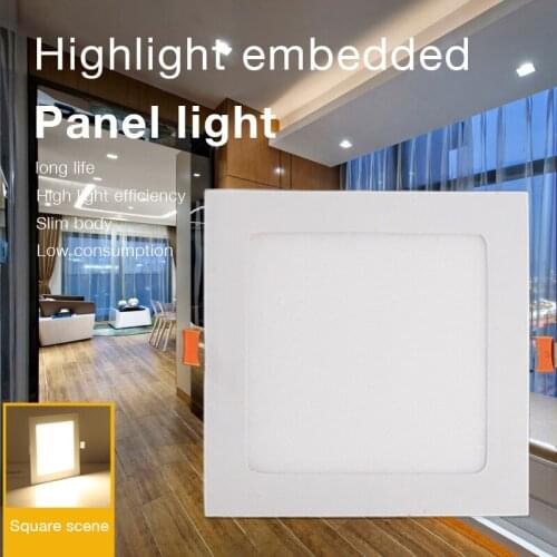 Led Downlight Ultra-Thin Aluminum Shop Ceiling Light 9W12W15W Round Square Panel Light Concealed Flat Light for Home Decoration