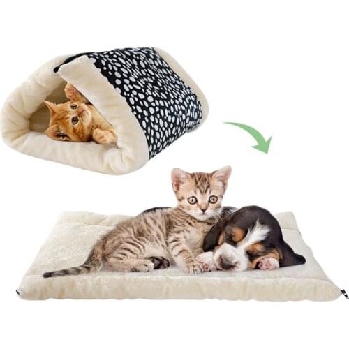 Cat litter cat tunnel nest cat toy cat sleeping bag pet mat folding cat bed
