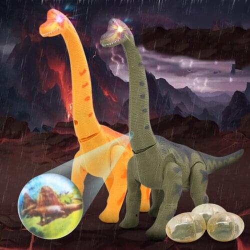 Brachiosaurus Eggs Laying Games Electronic Lay Egg Dinosaur Toys Glowing Virtual Pet Pop Gift Children Dinosaur Robot Projection