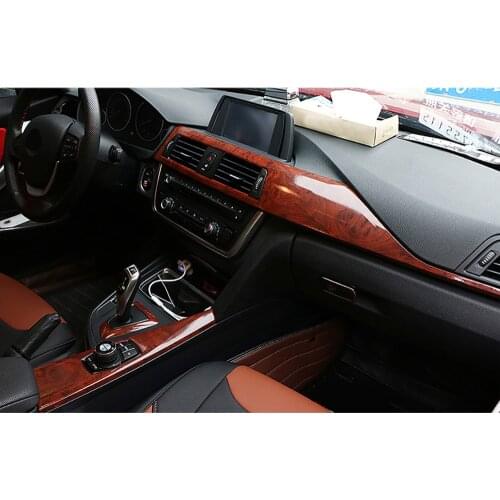 Imitation Wood Grain Protection Vinyl Film Scratch Car-styling Stickers And Decals Central Control Panel Interior Trim 30x100cm