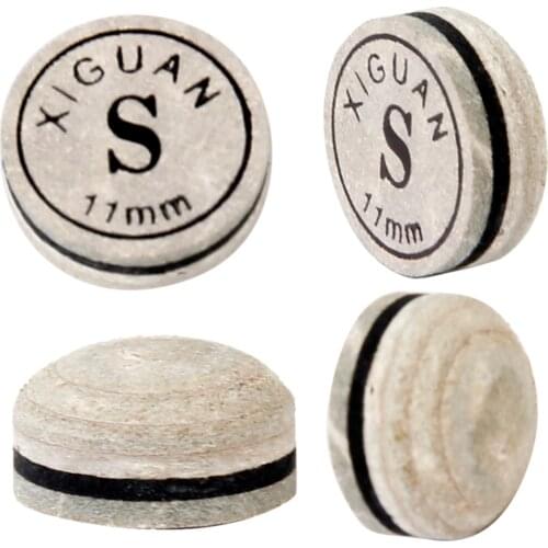 1Pcs Snooker Cue Tip with Artificial Leather Humidity Resistant Box Glue on Rate S Indoor Game Snooker Billiard Accessories