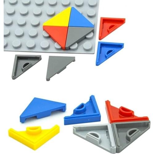 100pcs Assembles Particles 35787 Tiles Special Tile 45 Degree Cut 2 x 2 MOC Building Blocks Bricks Parts Compatible All Brand