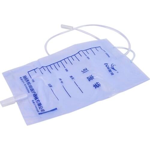 5PCS/lot 1000ML Medical Latex Sleeve Type Disposable Urine Bag For Male Urinary Incontinence