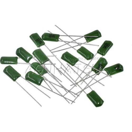 50PCS 2A104J 2A104 100V 0.1UF 100nF 2A104 Polyester Film capacitor