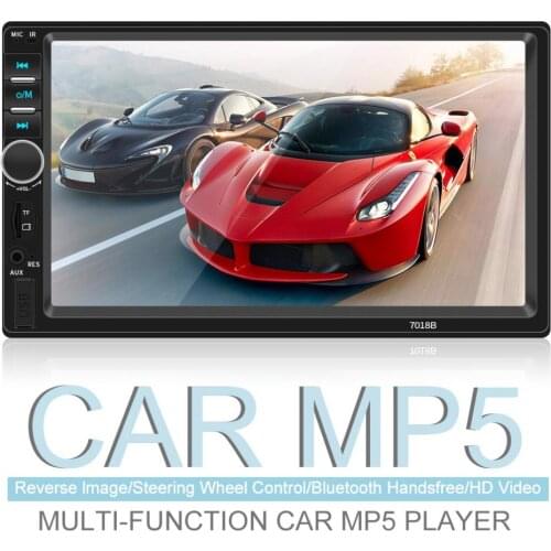 7 Inch Bluetooth 2 DIN In Dash Touch Screen Car Video FM Radio Stereo Player Support Mirror Link for iPhone and Android/Aux In