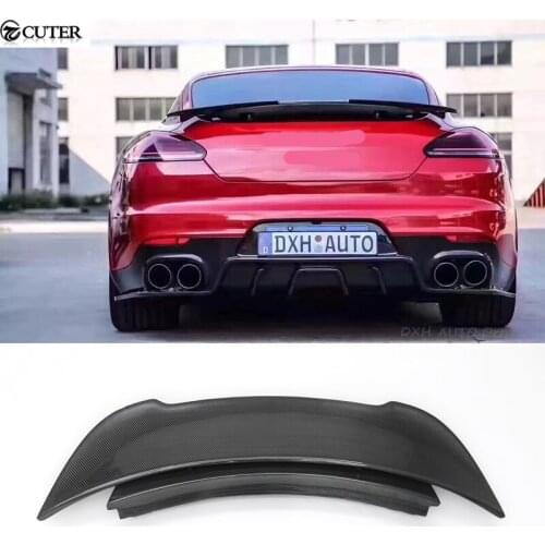 970 Carbon Fiber Rear Wings Trunk Lip Spoiler For Porsche Panamera 970 09-15
