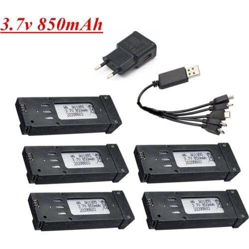 3.7V 850mAh Battery Charger Sets for E58 JY019 S168 RC Quadcopter Spare Parts 3.7v RC Drone Lipo Battery