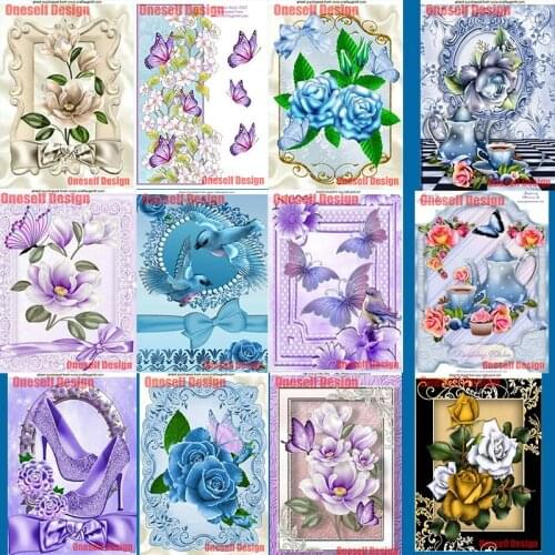 Diamond embroidery full set flower diy diamond mosaic sale flower rhinestone pictures diamond art kit decor home wall sticker