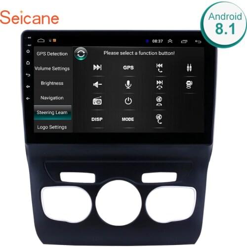 Seicane 10.1" 2din Android 9.1 GPS Navi Car Radio For 2013-2016 Citroen C4 Head Unit Player Left hand driver Support Rear Camera