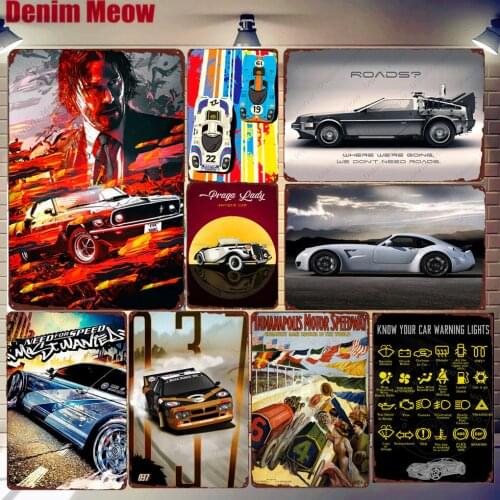 Gasoline Plaque Vintage Metal Tin Signs Home Bar Pub Garage Spark Plug Decorative Iron Plates Car Wall Stickers Art Poster ZSS13