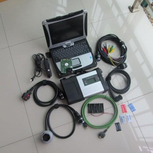 Scan tool mb star c5 + cf19 laptop 2020.12 newest software 320gb hdd diagnostic scanner for cars& trucks ready to use super