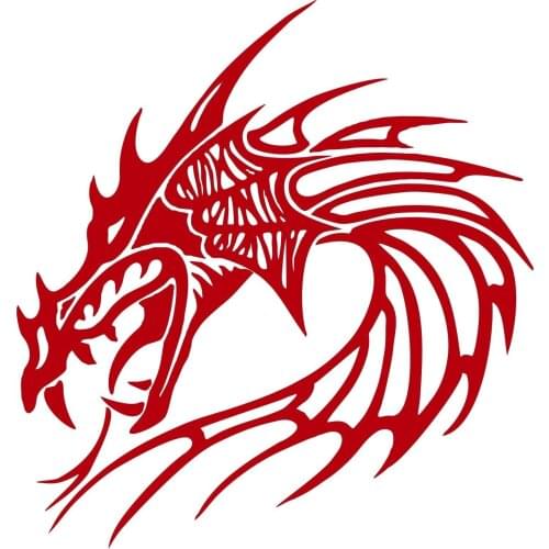 For Dragon Head Mythical Creature Beast Car Truck Window Laptop Vinyl Decal Sticker Styling