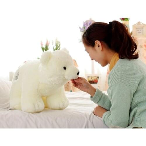 Small size plush The polar bear toy white standing polar bear doll gift about 45cm 0027