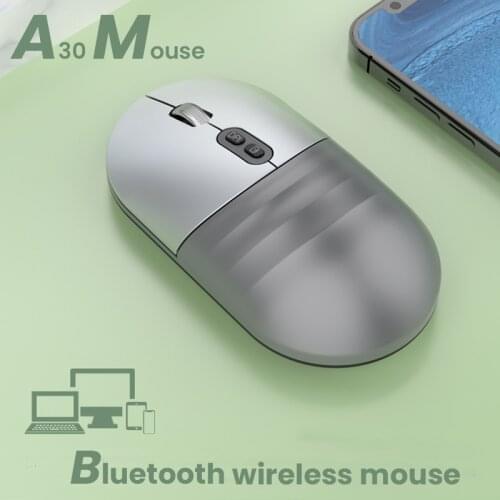 A30 Wireless Mouse Bluetooth 5.2 USB Dual Mode Rechargeable Silent Mice Gaming Office Mouse For Laptop Ipad Mac PC Macbook