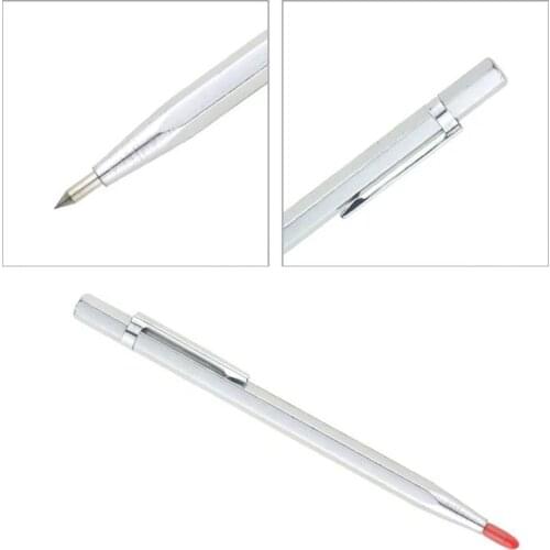 1Pc Tungsten Steel Tip Scriber Marking Etching Pen Marking Tools for Ceramics Glass Silicon Quartz Shell Metal Tool 145X8mm