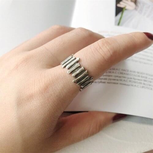 New Charming Irregular Chains Finger Ring for Women Vintage Boho Knuckle Party Rings Gothic Punk Jewelry Gifts for Girls 2020