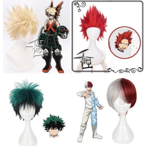No My Hero Academia Cosplay Wig Izuku Midoriya Shoto Todoroki Bakugou Katsuki Ochako Uraraka Cosplay Wigs
