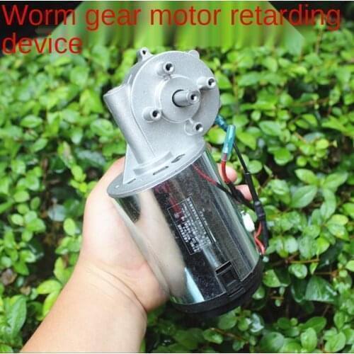 220V Worm Gear Dc Gear Motor, High-Power and High-Torque Permanent Magnet Dc Forward and Reverse Motor