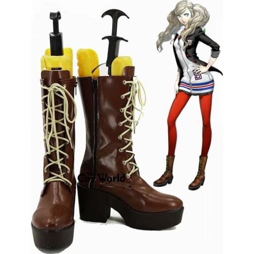 Persona 5 PANTHER Anne Takamaki Games Customize Cosplay Shoes Boots