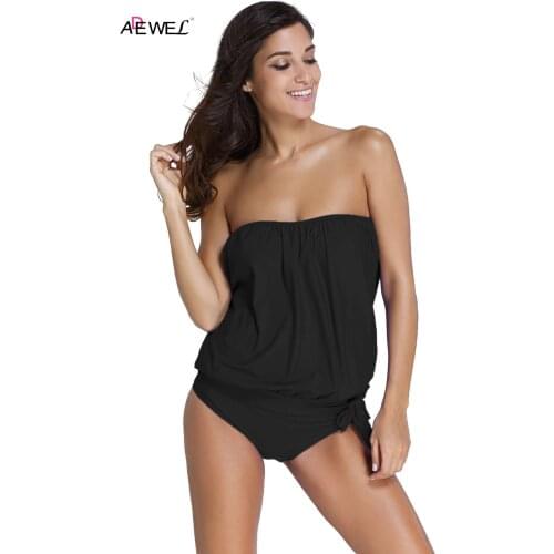 Sexy Tankini Women Swimsuit Plus Size Bandeau Bikini 2 Pieces Swimwear Mujer Tankini Whit Shorts Beach Bathing Suit XXXL