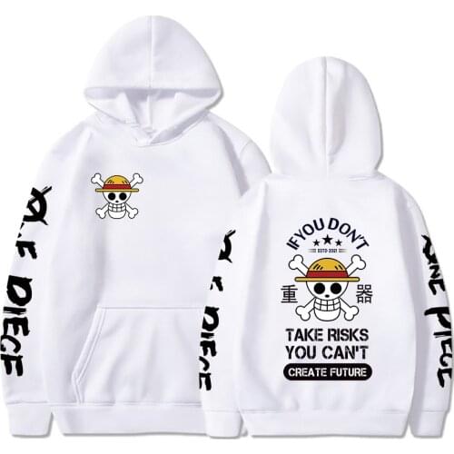 Harajuku ONE PIECE Anime Hoodie 2021 Hip Hop Streetwear Casual Unisex Pullover Sweatshirt Fashion Tops