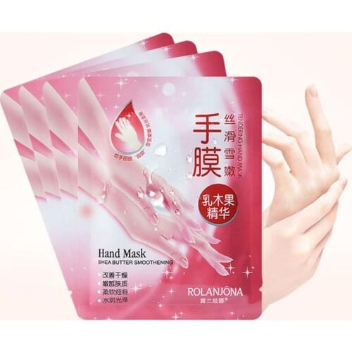38g*7pair Shea Moisturizing Hand Mask Super Smoothing Whitening Gloves Anti-Aging Nourishing Masks for Hand Skin Care Peeling