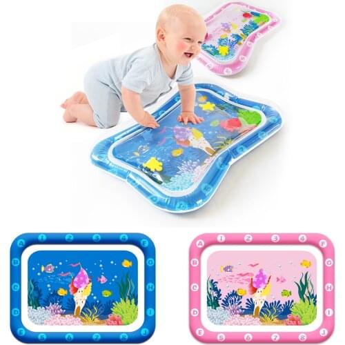 Water Play Mat Kids Gift Children Early Education Tummy Time Toy Carpet Summer Newborns Playmat Water Inflatable Cushion